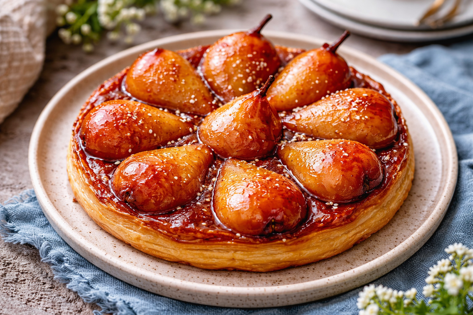 Caramelised Pear Tarte Tatin-2