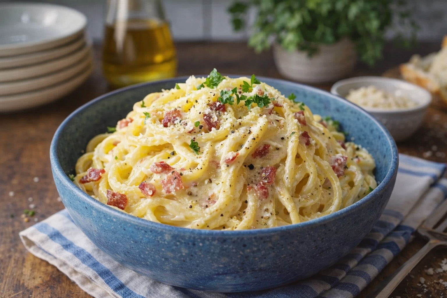 Flora's Velvety Carbonara