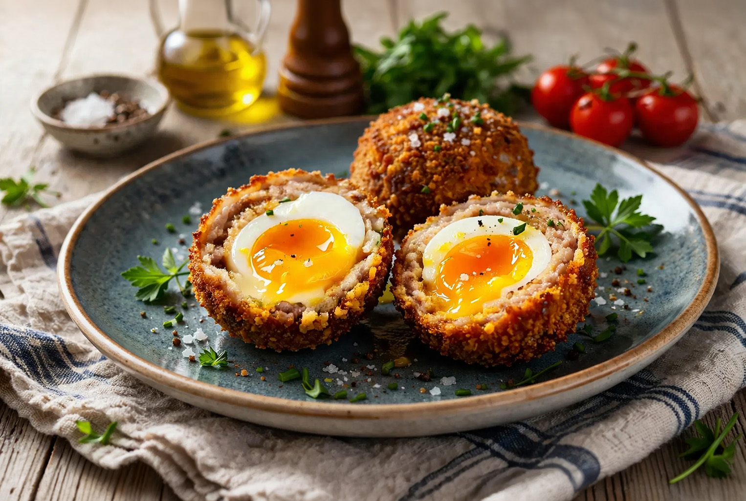 Heritage Scotch Eggs with Crisp Breadcrumb Crust