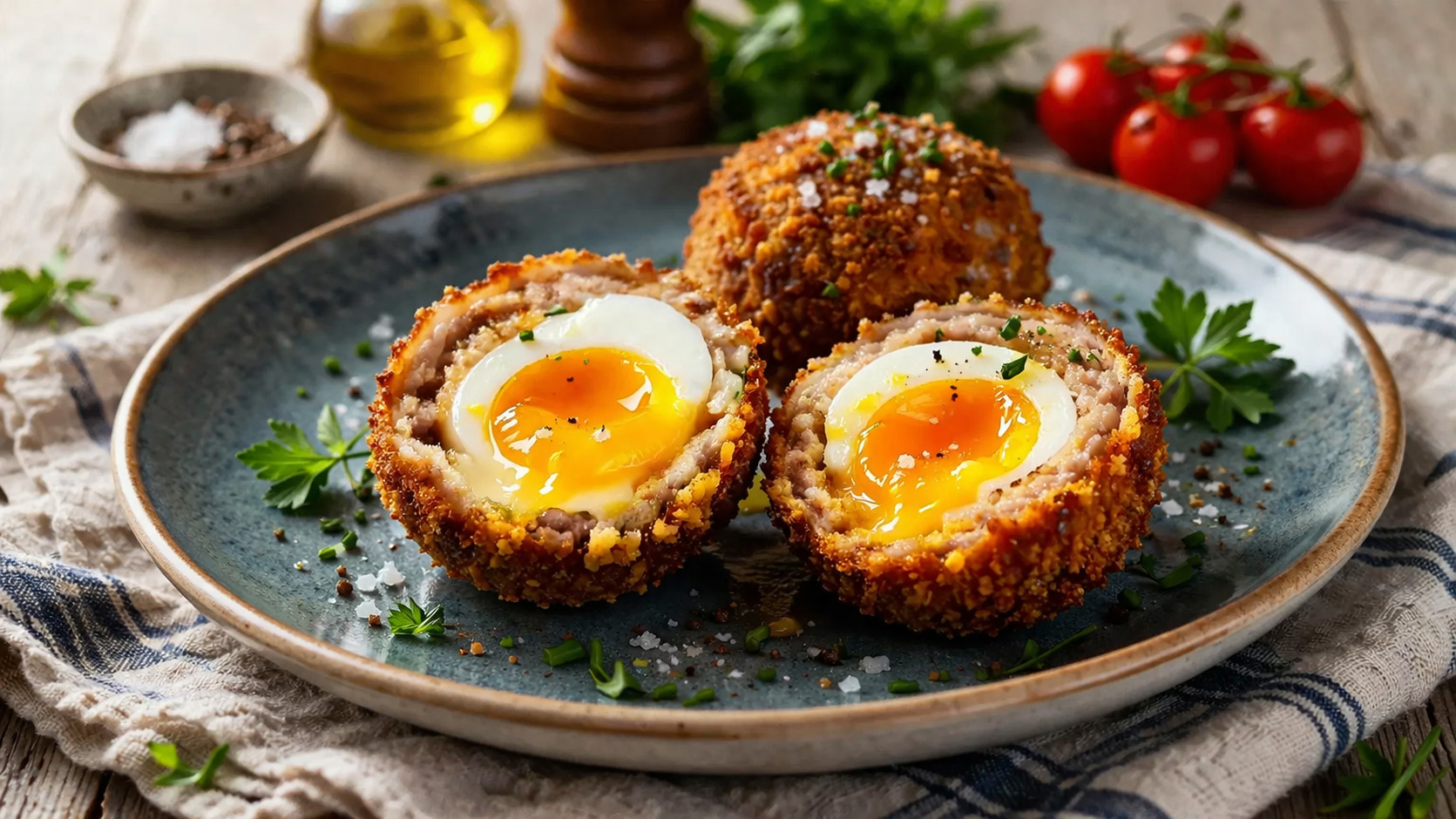 Heritage Scotch Eggs with Crisp Breadcrumb Crust