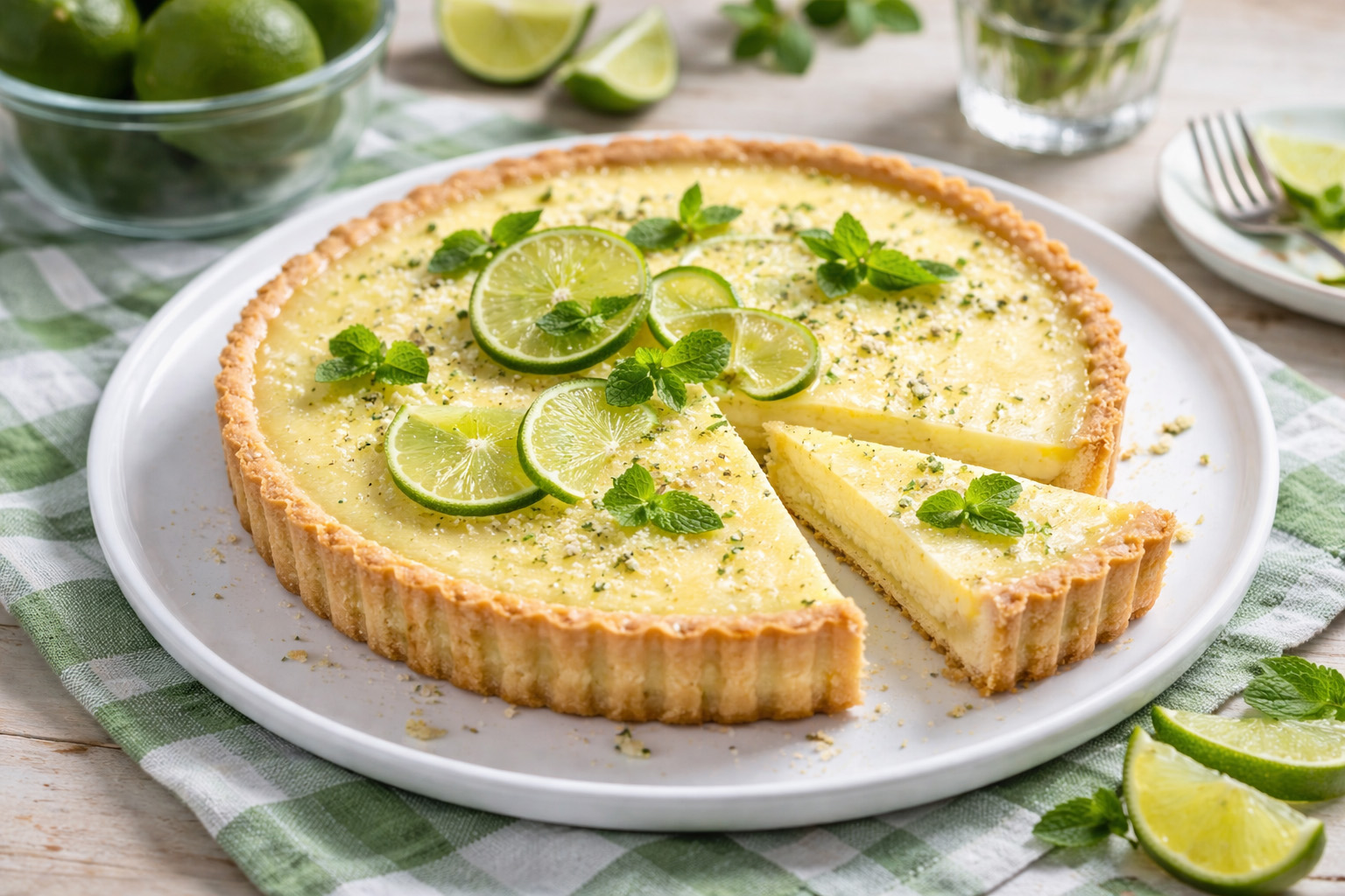 Summer Mojito Lime Tart