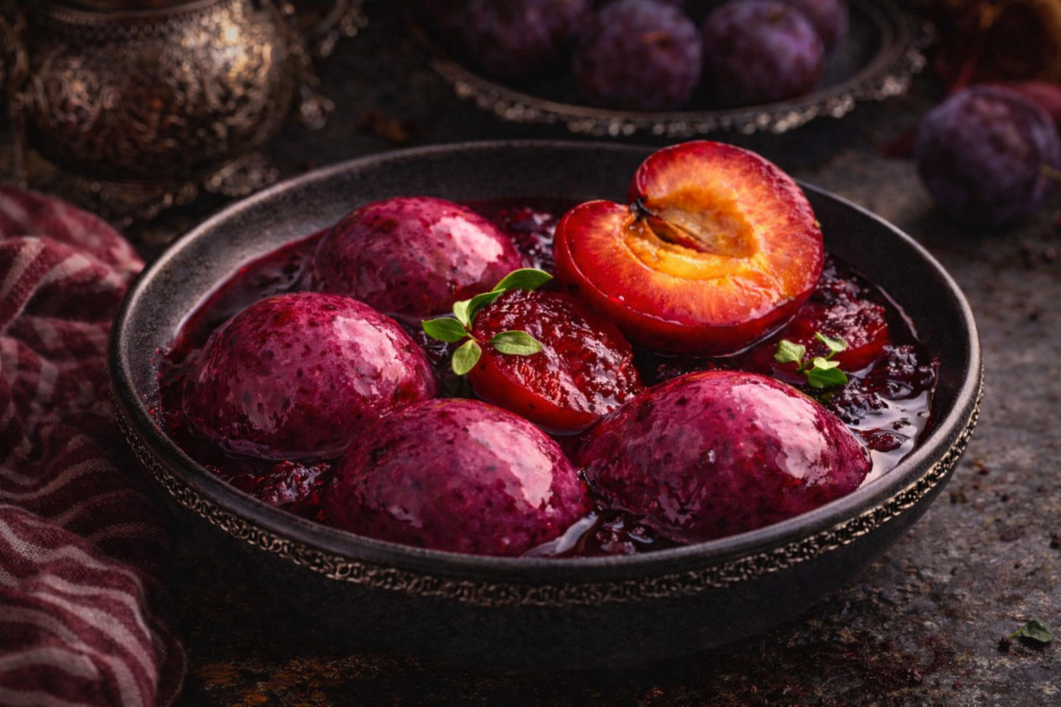 Midnight Plum & Cardamom Silk Sorbet