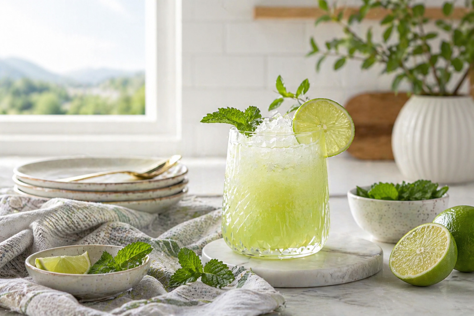 The Garden Party Lime Sherbet Punch